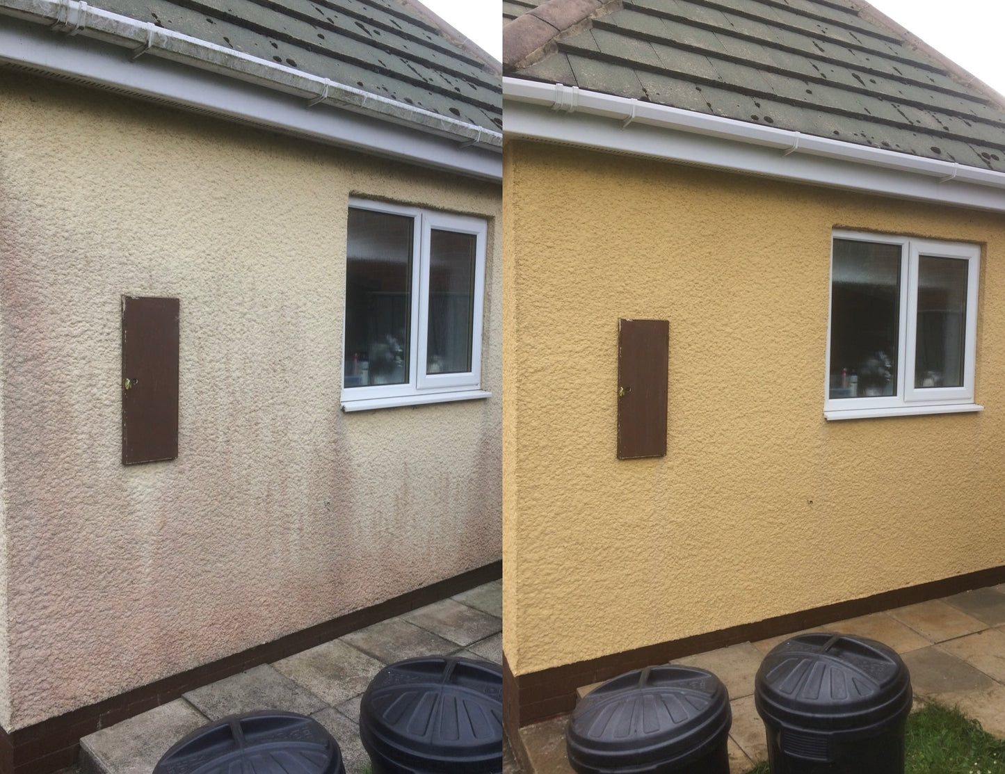 before after render cleaning algae uk
