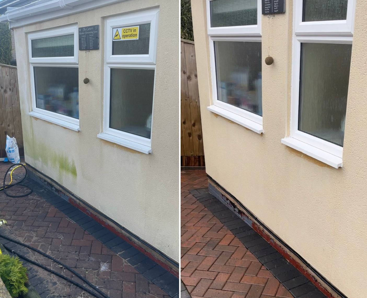 before after render cleaning algae uk